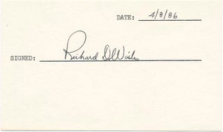 Item #21978 Signature. Richard D. "Rusty" WAILES