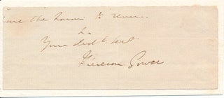 Item #22634 Signature and Salutation. 1st Earl of Ellesmere, Viscount Brackley