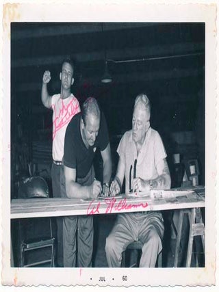 Item #22711 Photograph Signed. Johnny GILBERT, Al WILLIAMS