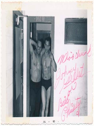 Item #22712 Photograph Signed. Johnny GILBERT, Bill CHRISTY