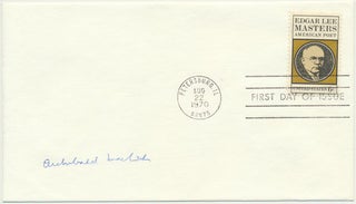 Item #22905 Signed First Day Cover. Archibald MacLEISH