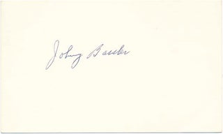 Item #23102 Signature. Johnny BASSLER