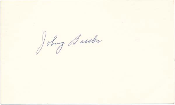 Item #23102 Signature. Johnny BASSLER.