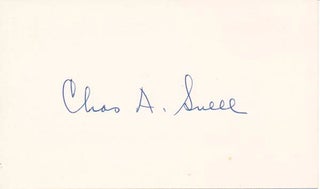 Item #23142 Signature. Charles A. SNELL
