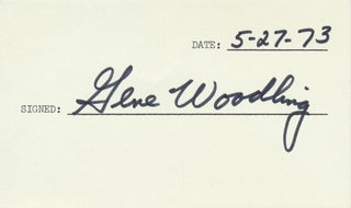 Item #24055 Signature. Gene WOODLING