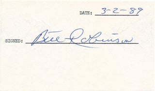 Item #24087 Signature. Bill ROBINSON