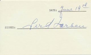 Item #24233 Signature. Gerd LARSEN
