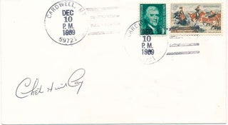 Item #24399 Signed Postal Cover. Chet HUNTLEY