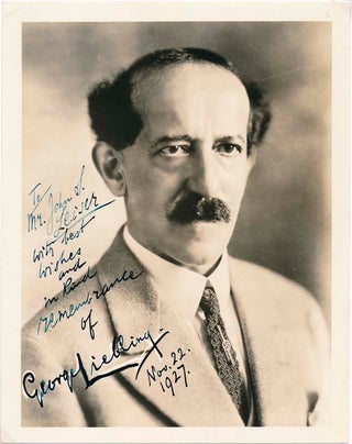 Item #24629 Inscribed Photograph Signed. George LIEBLING