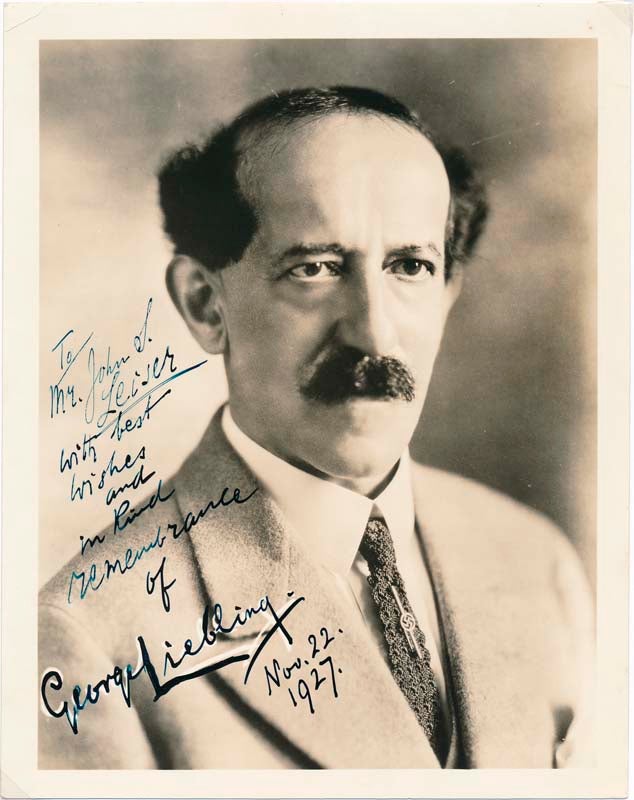 Item #24629 Inscribed Photograph Signed. George LIEBLING.