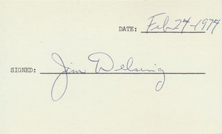 Item #24645 Signature. Jim DELSING
