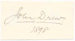 Item #24656 Signature. John DREW