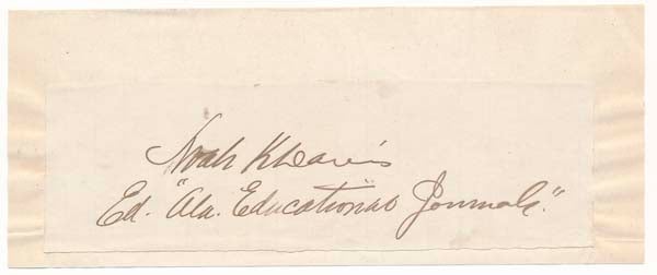 DAVIS, Noah K. (1830-1910) - Signature and Title
