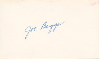 Item #24736 Signature. Joseph S. "Joe" BEGGS