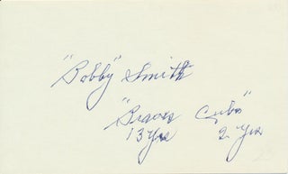 Item #24764 Signature and Credentials. Bobby SMITH