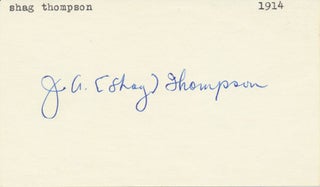 Item #24766 Signature. James A. "Shag" THOMPSON
