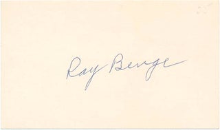 Item #24789 Signature. Raymond A. "Ray" BENGE
