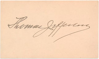 Item #24946 Signature. Thomas JEFFERSON
