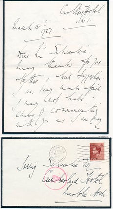 Item #25165 Autograph Letter Signed. William George Edward BROWNLOW, 4th Baronet Brownlow