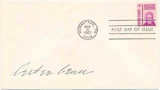 Item #25192 Signed First Day Cover. Lester BEALL