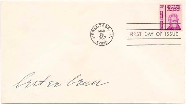 Item #25192 Signed First Day Cover. Lester BEALL.