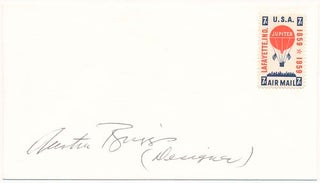 Item #25196 Signed Postal Cover. Austin BRIGGS