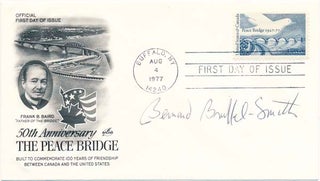 Item #25205 Signed First Day Cover. Bernard BRUSSEL-SMITH
