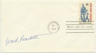 Item #25220 Signed First Day Cover. Ward BRACKETT