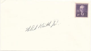 Item #25221 Signed Postal Cover. DeWitt "Whit KEITH, " Jr