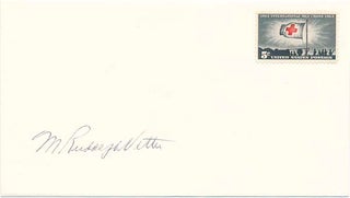 Item #25297 Signed Postal Cover. M. Rudolph VETTER