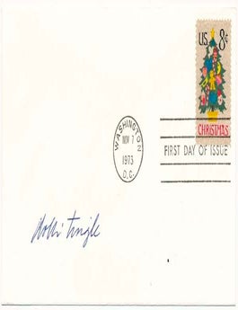 Item #25436 Signed First Day Cover. Dolli TINGLE.