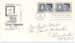 Item #25593 Signed First Day Cover. Lawrence J. "Larry" ARATA
