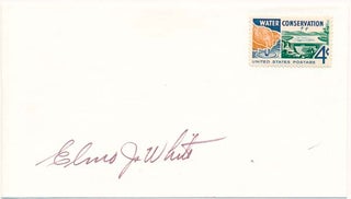 Item #25763 Signed Postal Cover / Autograph Note Signed. Elmo J. WHITE