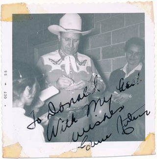 Item #25810 Inscribed Photograph Signed. Gene AUTRY