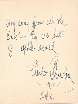 Item #25825 Inscription and Signature. Curtis BENTON