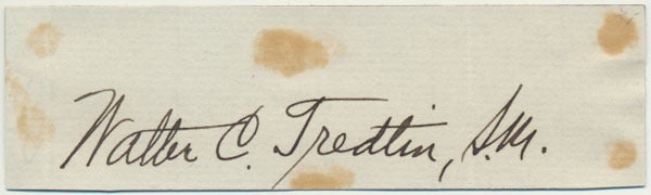 Signature | Walter C. TREDTIN