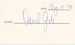 Item #26192 Signature. David GROH