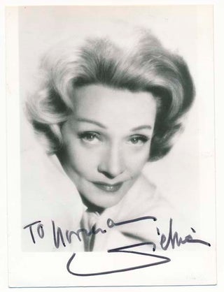 Item #26359 Inscribed Photograph Signed. Marlene DIETRICH