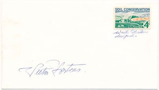 Item #26444 Signed Postal Cover. Walter HORTENS