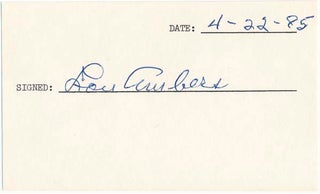 Item #26515 Signature. Lou AMBERS
