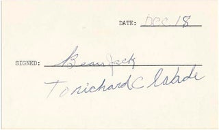 Item #26522 Signature and Inscription. Beau JACK