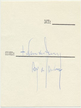 Item #26693 Signature. Narcis J. ARNAU