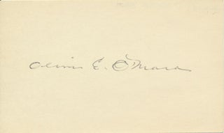 Item #26701 Signature. Oliver E. O'MARA