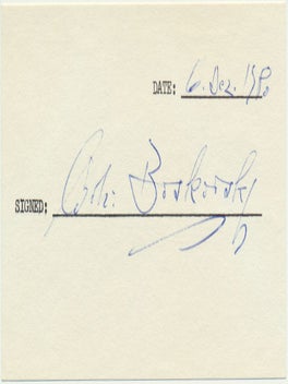 Item #26709 Signature. Willi BOSKOVSKY