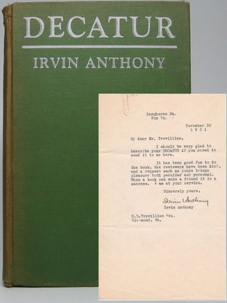 Item #26773 Decatur. Irvin ANTHONY