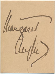 Item #26928 Signature. Margaret ANGLIN