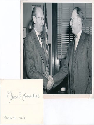 Item #27413 Signature / Unsigned Photograph. David E. LILIENTHAL