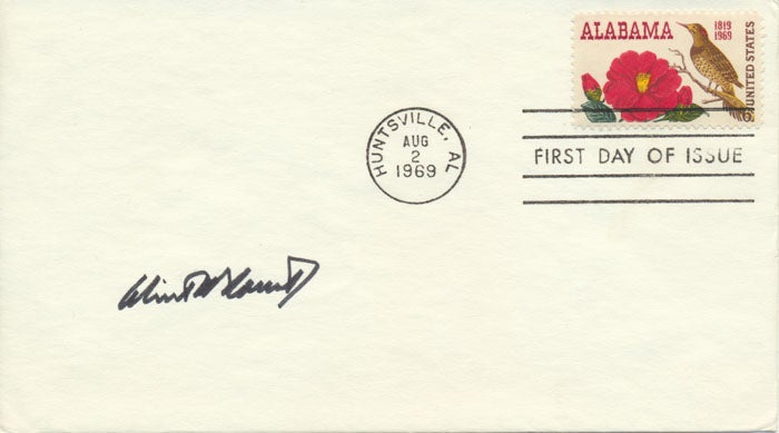 Item #27481 Signed First Day Cover. Winton M. BLOUNT.