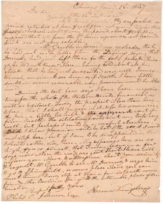 Item #27606 Autograph Letter Signed. Harmon KINGSBURY
