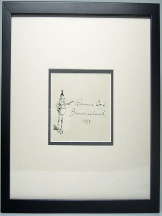 Item #27988 Signature and Sketch. Palmer COX